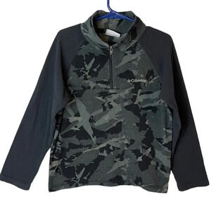 Columbia Youth / Boys Sz Small 8 Camouflage Fleece Pullover Sweatshirt